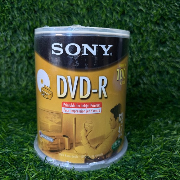 Sony Other - Sony DVD-R 100 Pack 4.7GB 120min New Sealed 100DMR47RSP